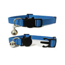 Load image into Gallery viewer, P.Y.T. Pet 1 Pack of 2_6 Colors Classic Solid Cat Collars - Adjustable Cat Collars with Breakaway Clasp and Bell