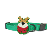Load image into Gallery viewer, P.Y.T. PET_ Winter Christmas Dog Collars with Holiday Décor,Detachable Embellishment, Christmas Tree, Candy Bow Tie, Holiday Dog Collar Accessory