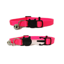 Load image into Gallery viewer, P.Y.T. Pet 1 Pack of 2_6 Colors Classic Solid Cat Collars - Adjustable Cat Collars with Breakaway Clasp and Bell