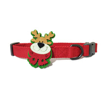 Load image into Gallery viewer, P.Y.T. PET_ Winter Christmas Dog Collars with Holiday Décor,Detachable Embellishment, Christmas Tree, Candy Bow Tie, Holiday Accessory