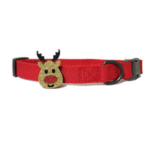 Load image into Gallery viewer, P.Y.T. PET_ Winter Christmas Dog Collars with Holiday Décor,Detachable Embellishment, Christmas Tree, Candy Bow Tie, Holiday Accessory