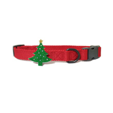 Load image into Gallery viewer, P.Y.T. PET_ Winter Christmas Dog Collars with Holiday Décor,Detachable Embellishment, Christmas Tree, Candy Bow Tie, Holiday Accessory
