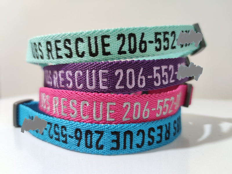P.Y.T. PET Embroidered Dog Collars-Customized with Embroidered Phone and Name ID Collar for Small Medium Large Size Boy or Girl Dogs