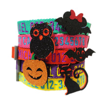 Load image into Gallery viewer, P.Y.T. Pet Fall Halloween Thanksgiving Collar décor, Detachable Embellishment, Pumpkin, Bat,Owl, Bow Tie, Holiday Home Accessory
