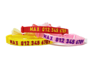 P.Y.T. PET BUY 1 GET 2 Personalized Cat, Small Dog Collars, Customized Embroidered Cat Collar with Name and Phone Number, ID Collar with Bell, Bow Tie